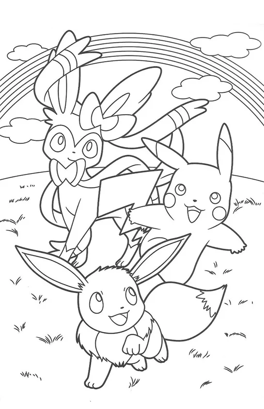 Desenho de Pokémon para colorir e imprimir: número 7