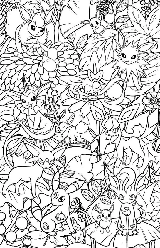 Desenho de Pokémon para colorir e imprimir: número 10