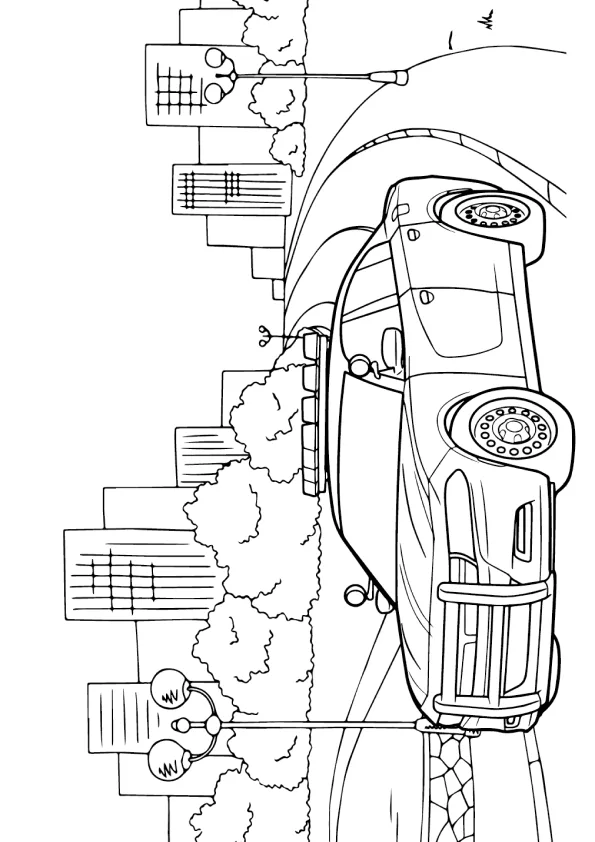 Desenho de Policia para colorir e imprimir: número 9