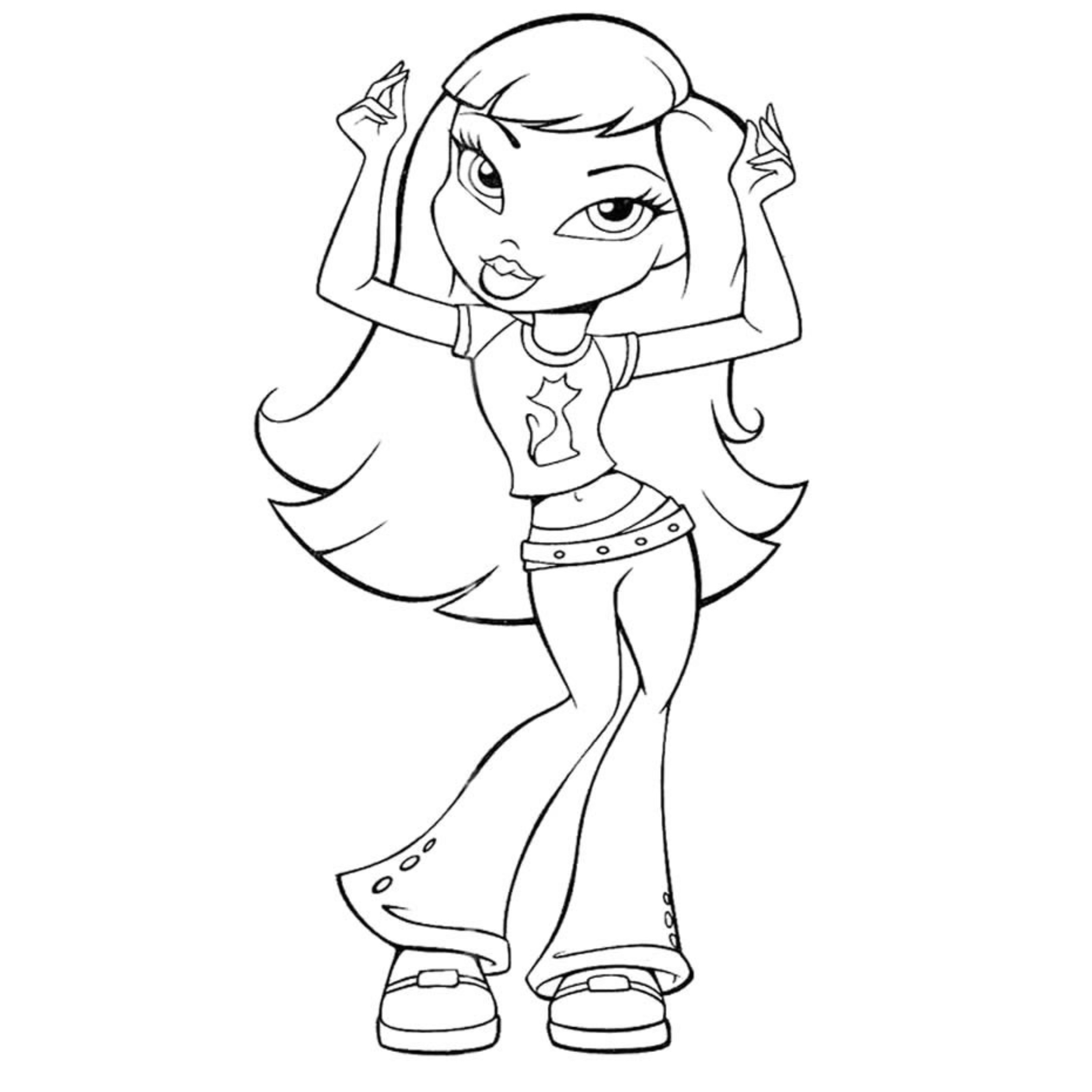 Desenho de Polly Pocket para colorir e imprimir: número 2