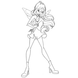 Desenho de Polly Pocket para colorir e imprimir: número 15