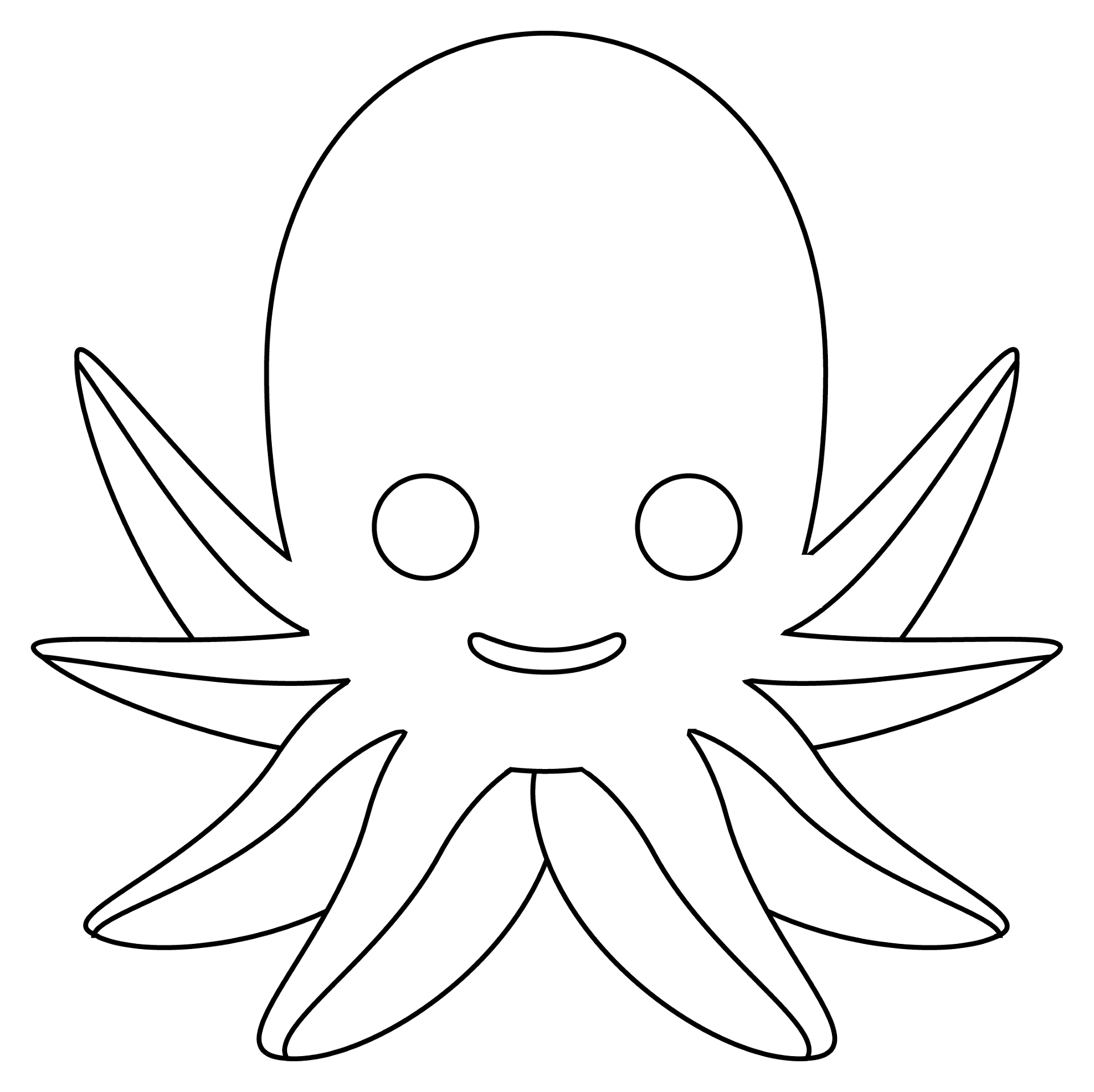 Desenho de Polvo para colorir e imprimir: número 28