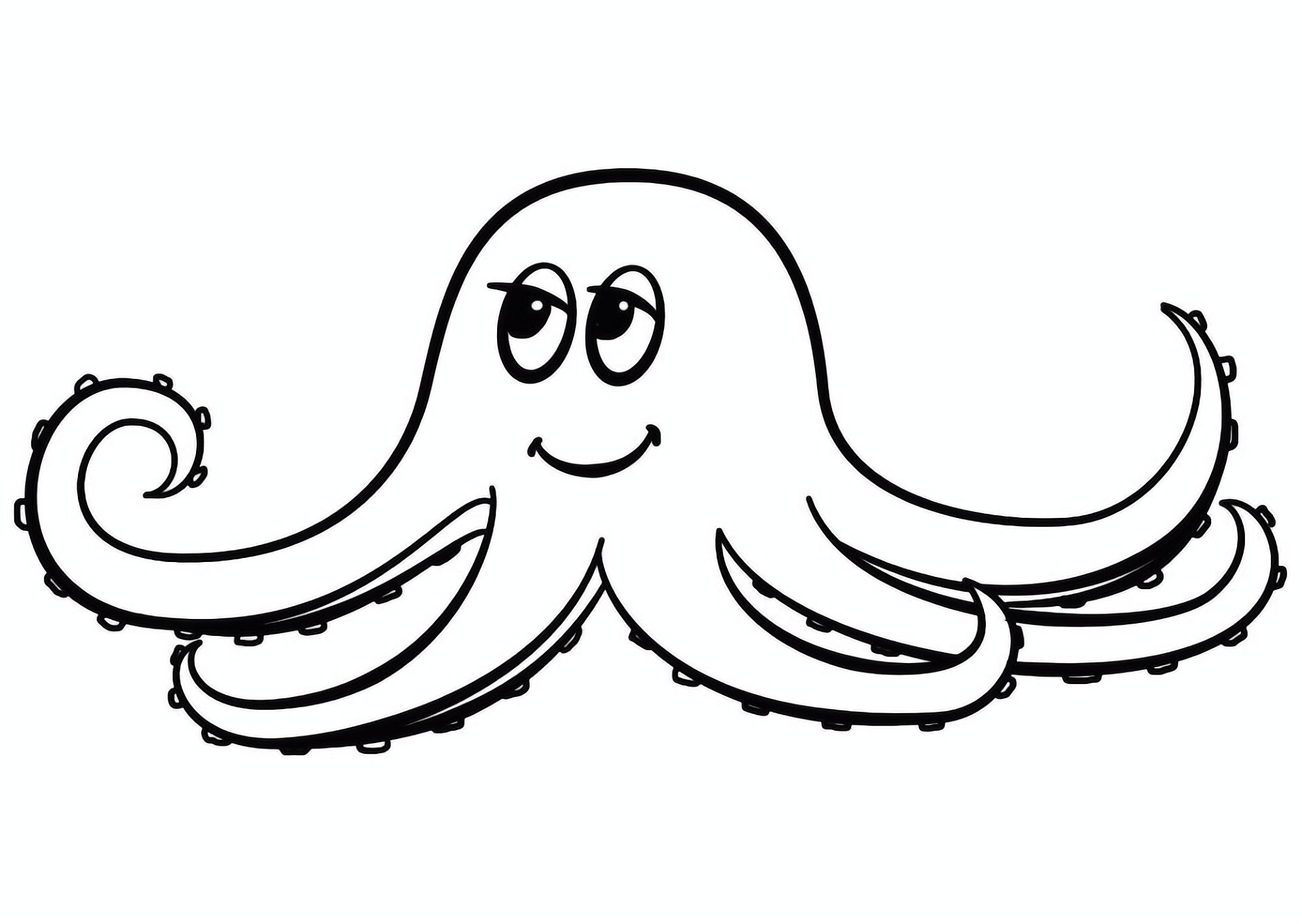 Desenho de Polvo para colorir e imprimir: número 39