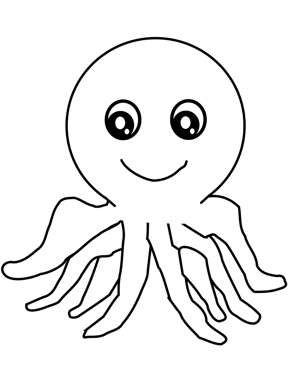 Desenho de Polvo para colorir e imprimir: número 40