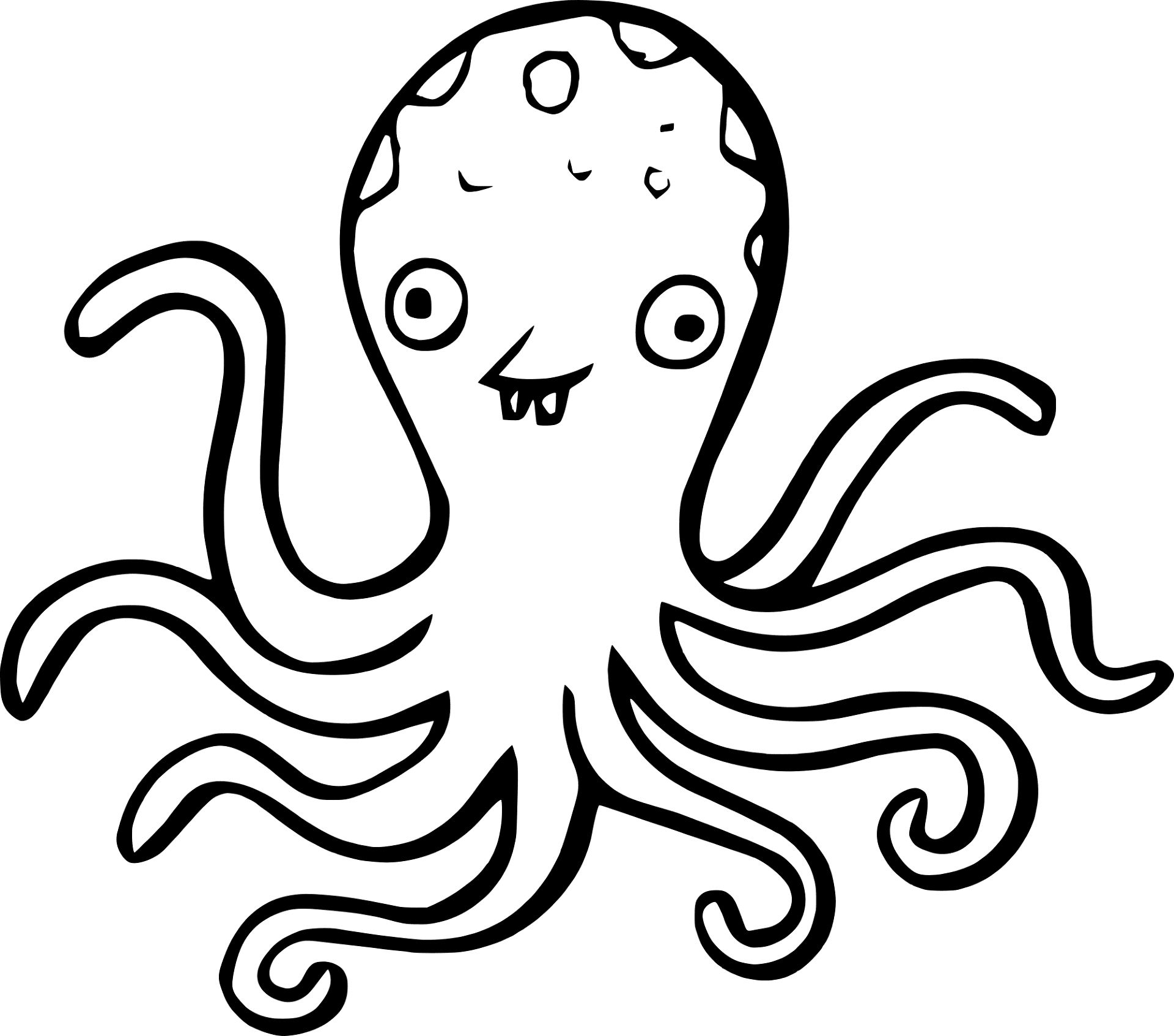 Desenho de Polvo para colorir e imprimir: número 43