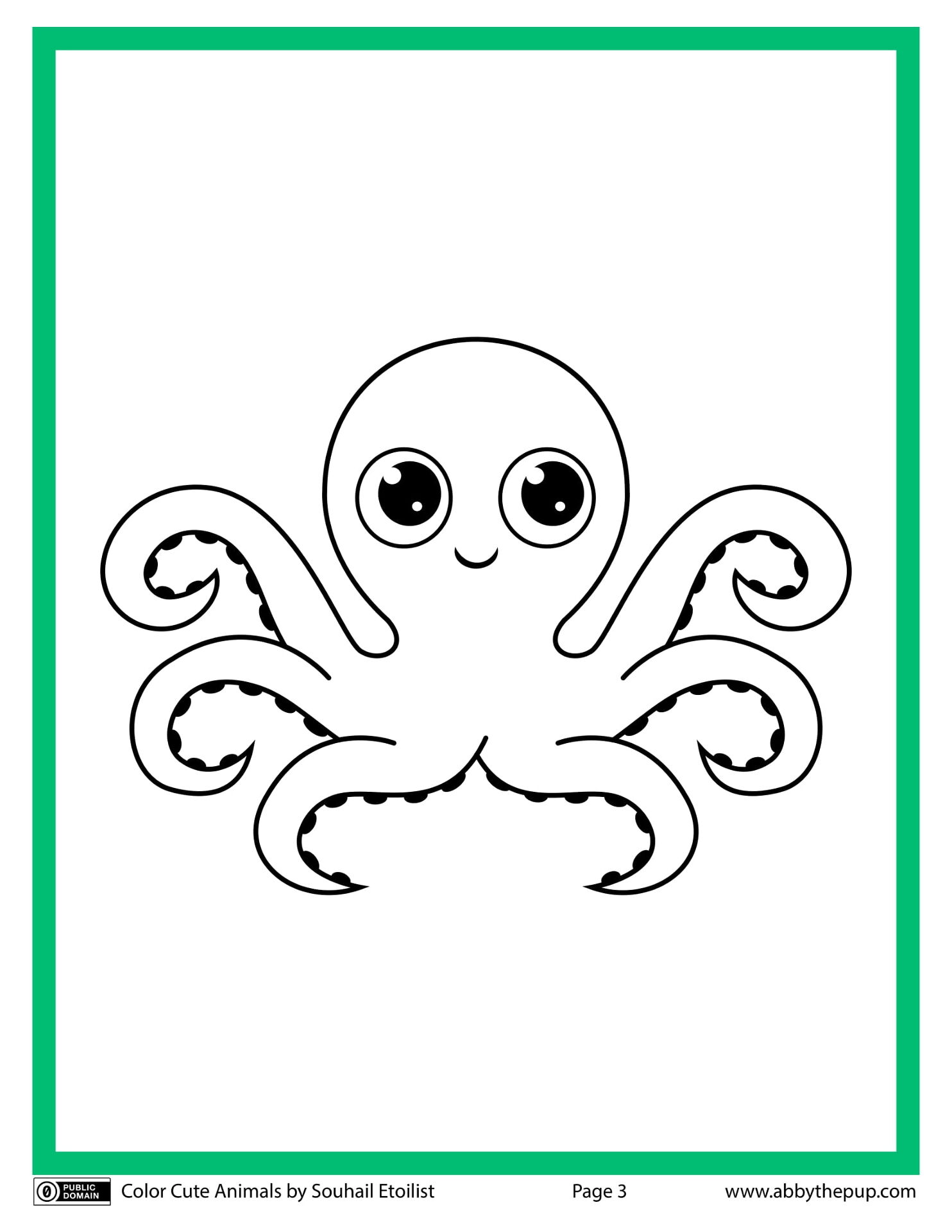 Desenho de Polvo para colorir e imprimir: número 47