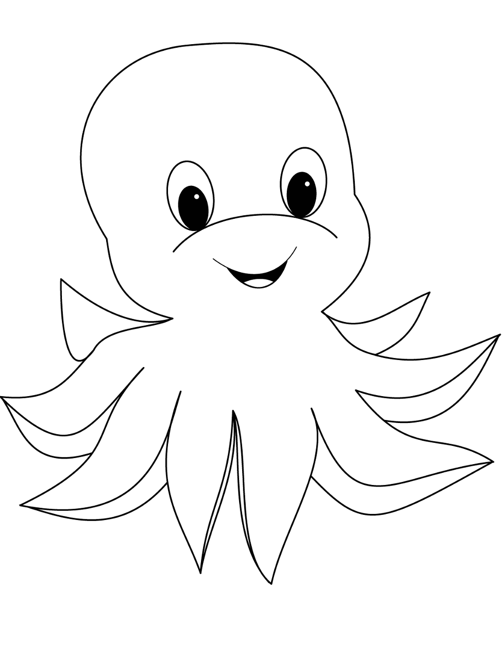Desenho de Polvo para colorir