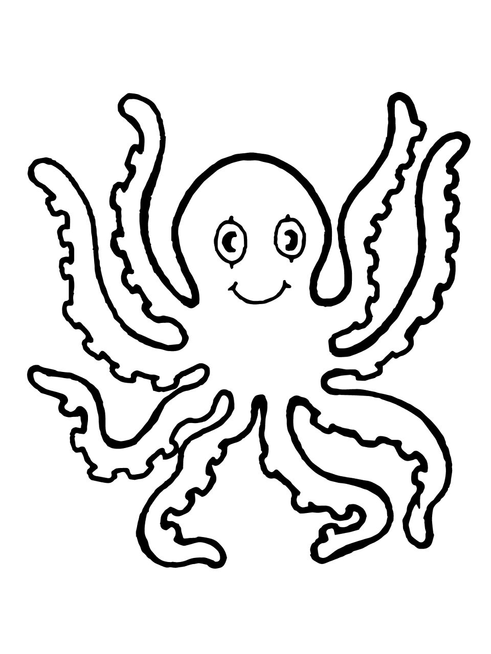 Desenho de Polvo para colorir