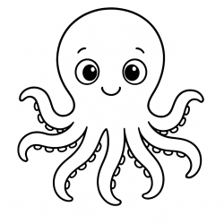Desenho de Polvo para colorir
