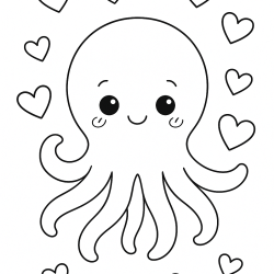 Desenho de Polvo para colorir