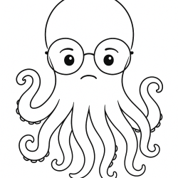Desenho de Polvo para colorir