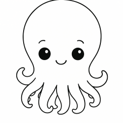 Desenho de Polvo para colorir