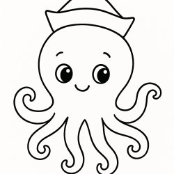 Desenho de Polvo para colorir