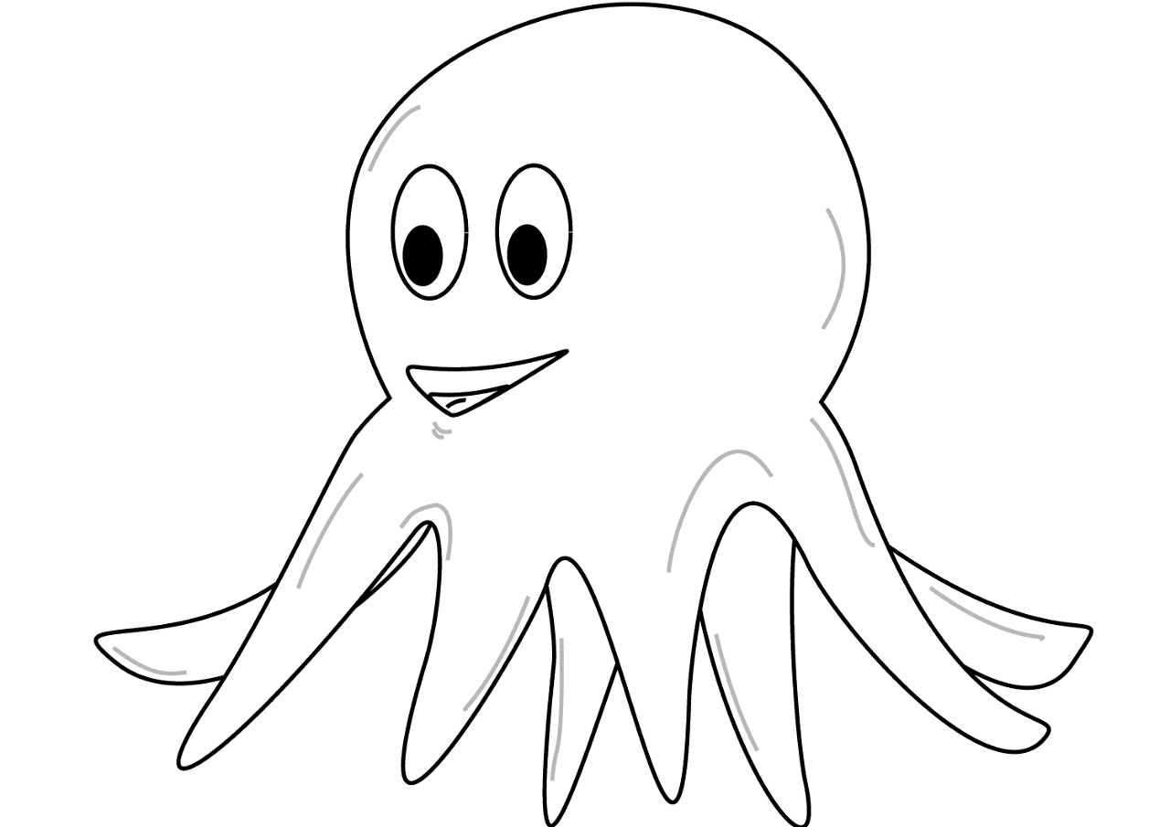 Desenho de Polvo para colorir