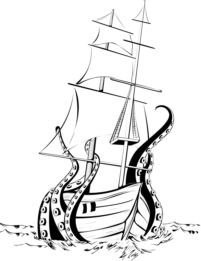 Desenho de Polvo para colorir