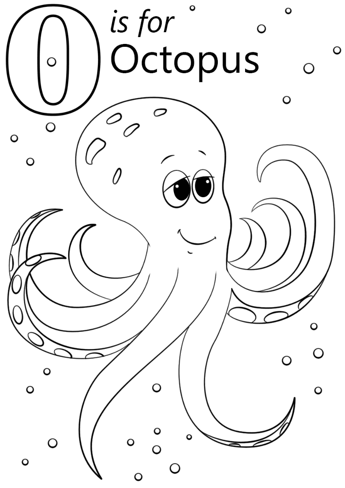 Desenho de Polvo para colorir