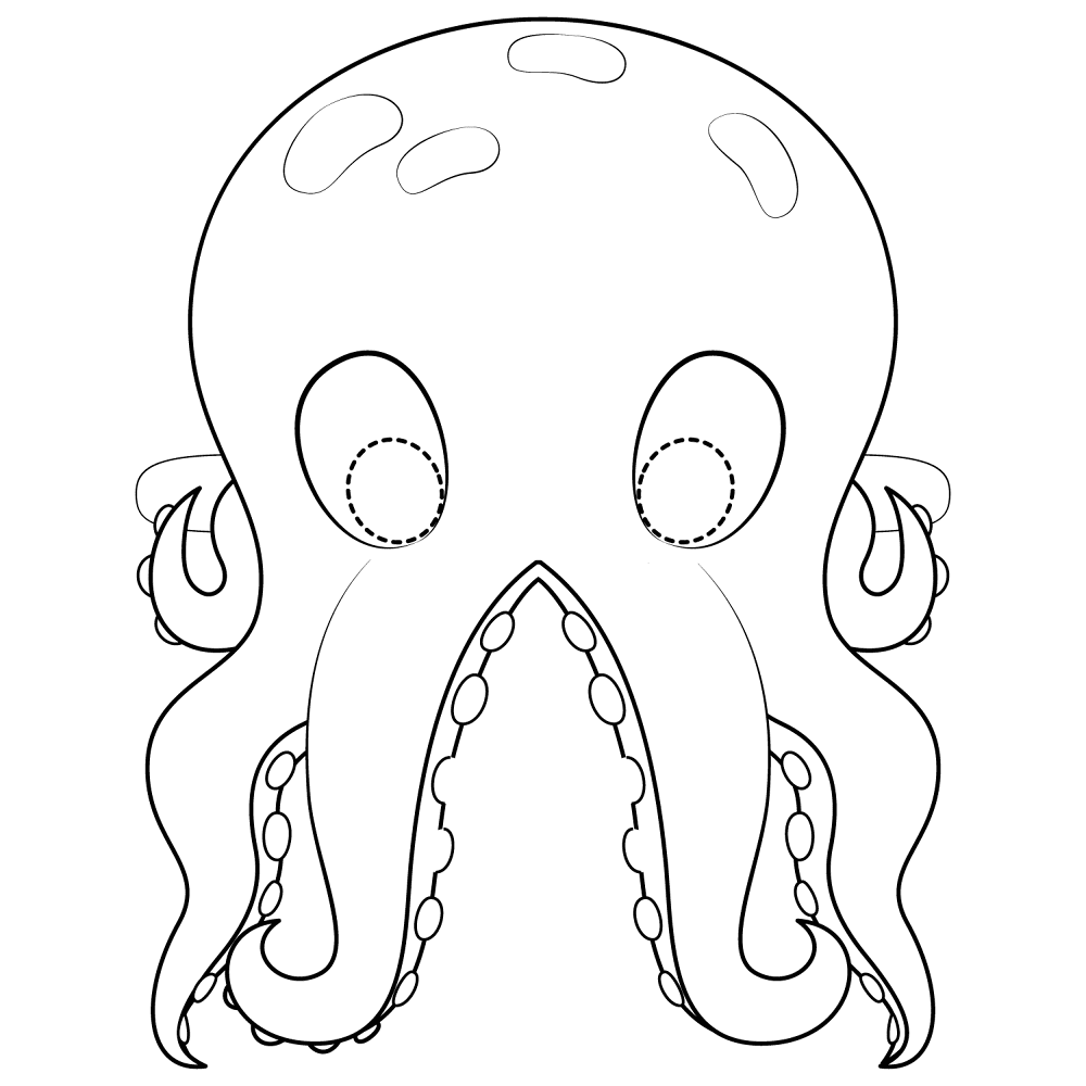 Desenho de Polvo para colorir