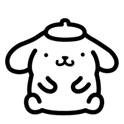 Desenho de Pompompurin para colorir e imprimir: número 10