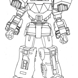 Desenho de Power Rangers para colorir e imprimir: número 13
