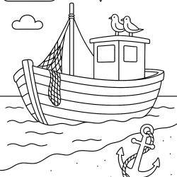 Desenho de Praia para colorir e imprimir: número 9