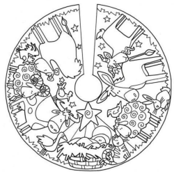 Desenho de Presepio para colorir e imprimir: número 9
