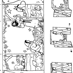 Desenho de Presepio para colorir e imprimir: número 10