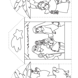 Desenho de Presepio para colorir e imprimir: número 12