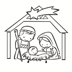 Desenho de Presepio para colorir e imprimir: número 20