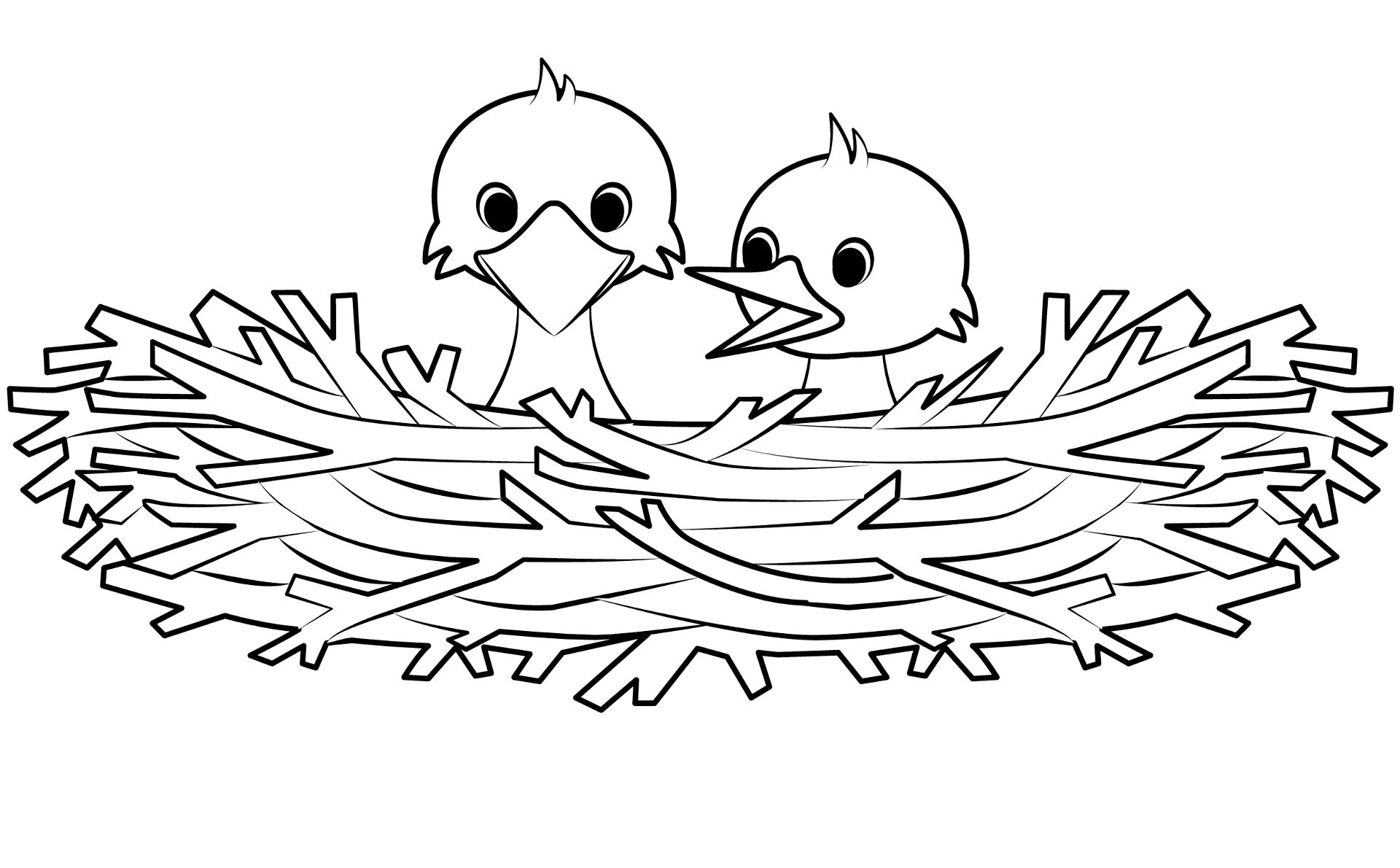 Desenho de Primavera para colorir e imprimir: número 14