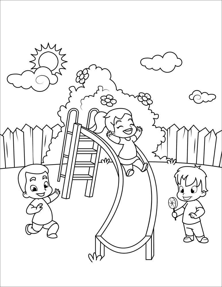 Desenho de Primavera para colorir e imprimir: número 31