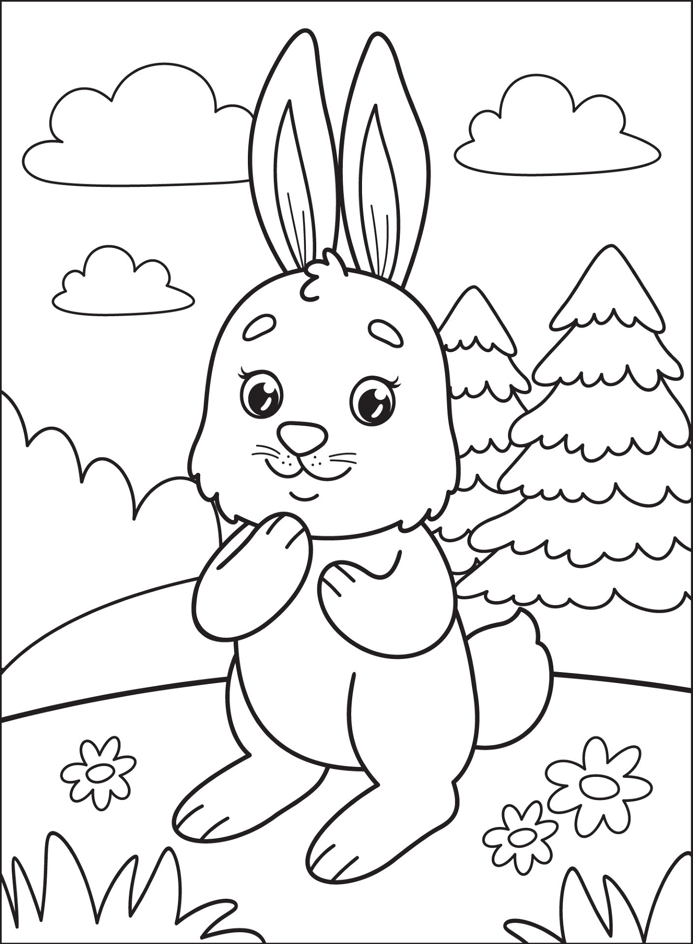 Desenho de Primavera para colorir