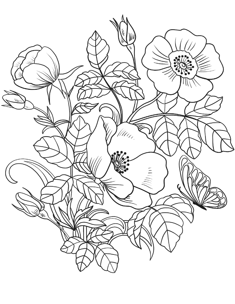 Desenho de Primavera para colorir
