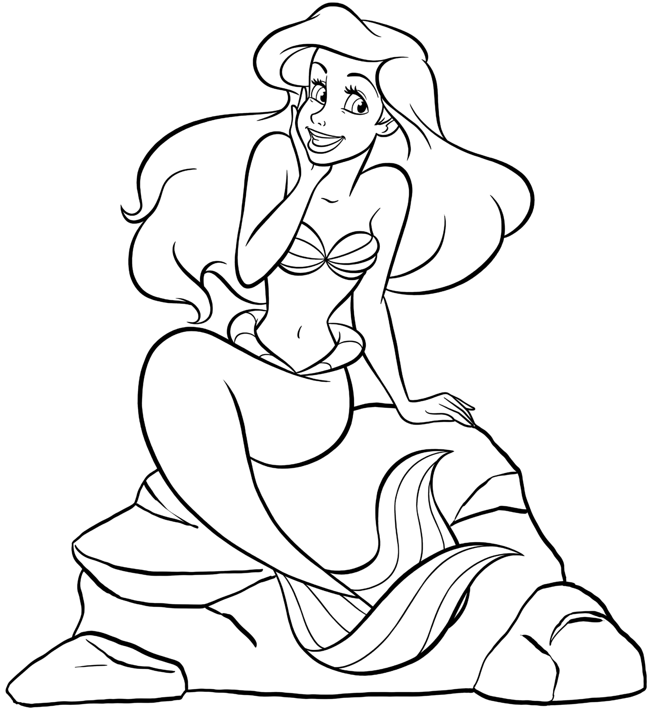 Desenho de Princesas para colorir e imprimir: número 11