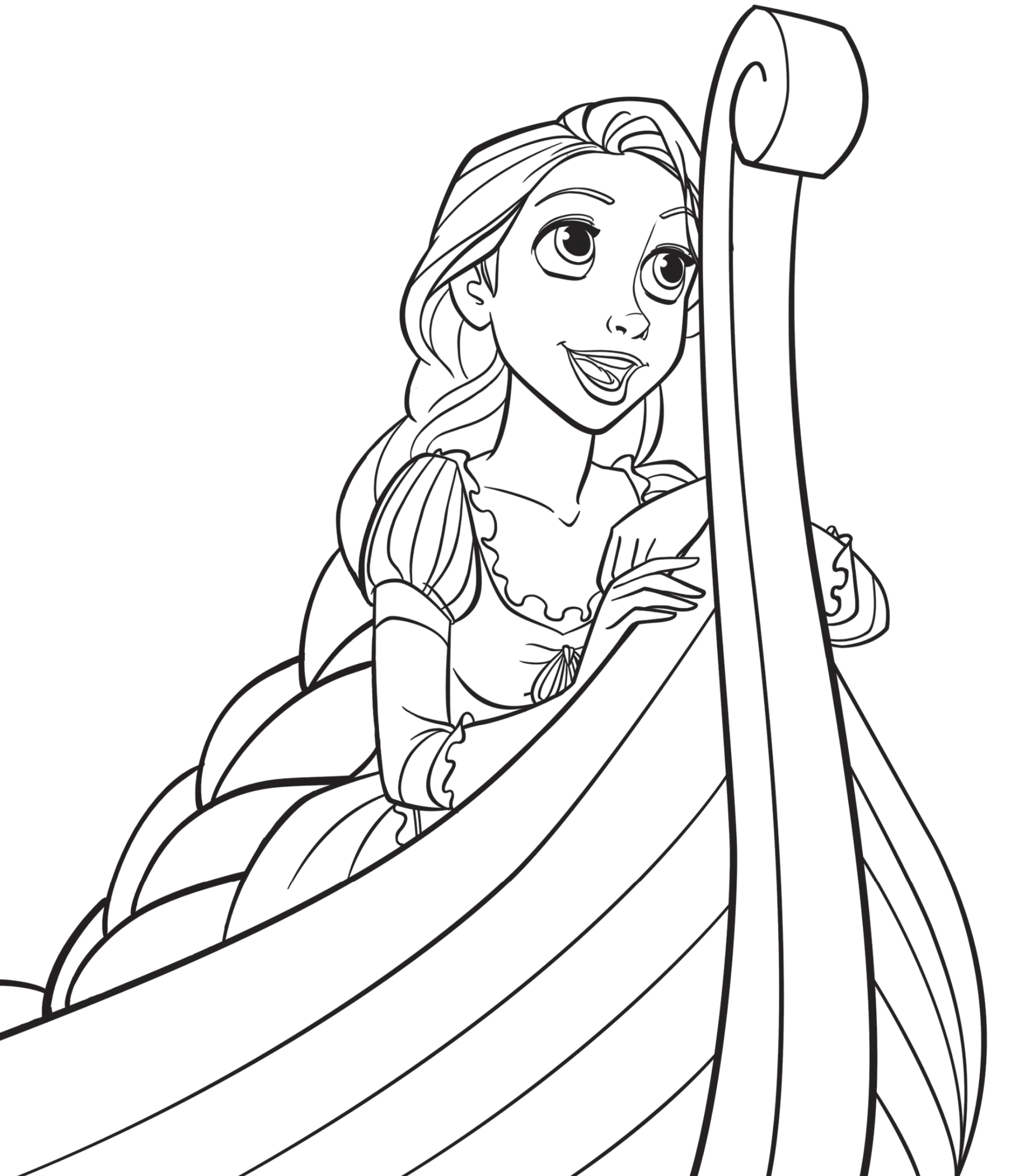 Desenho de Princesas para colorir e imprimir: número 14