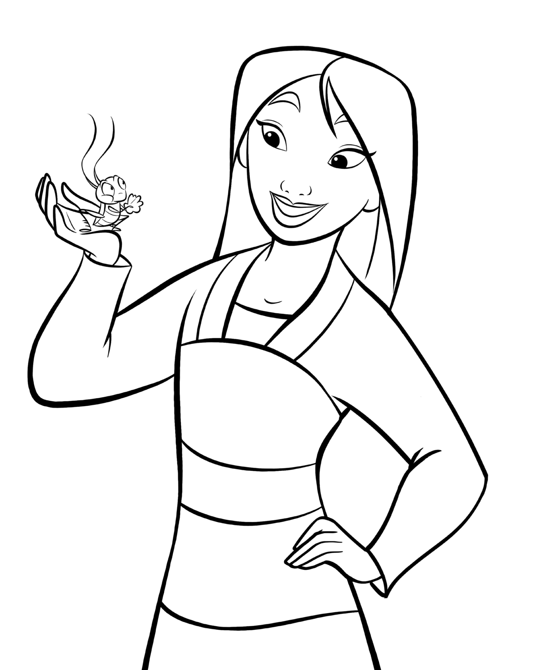 Desenho de Princesas para colorir e imprimir: número 16