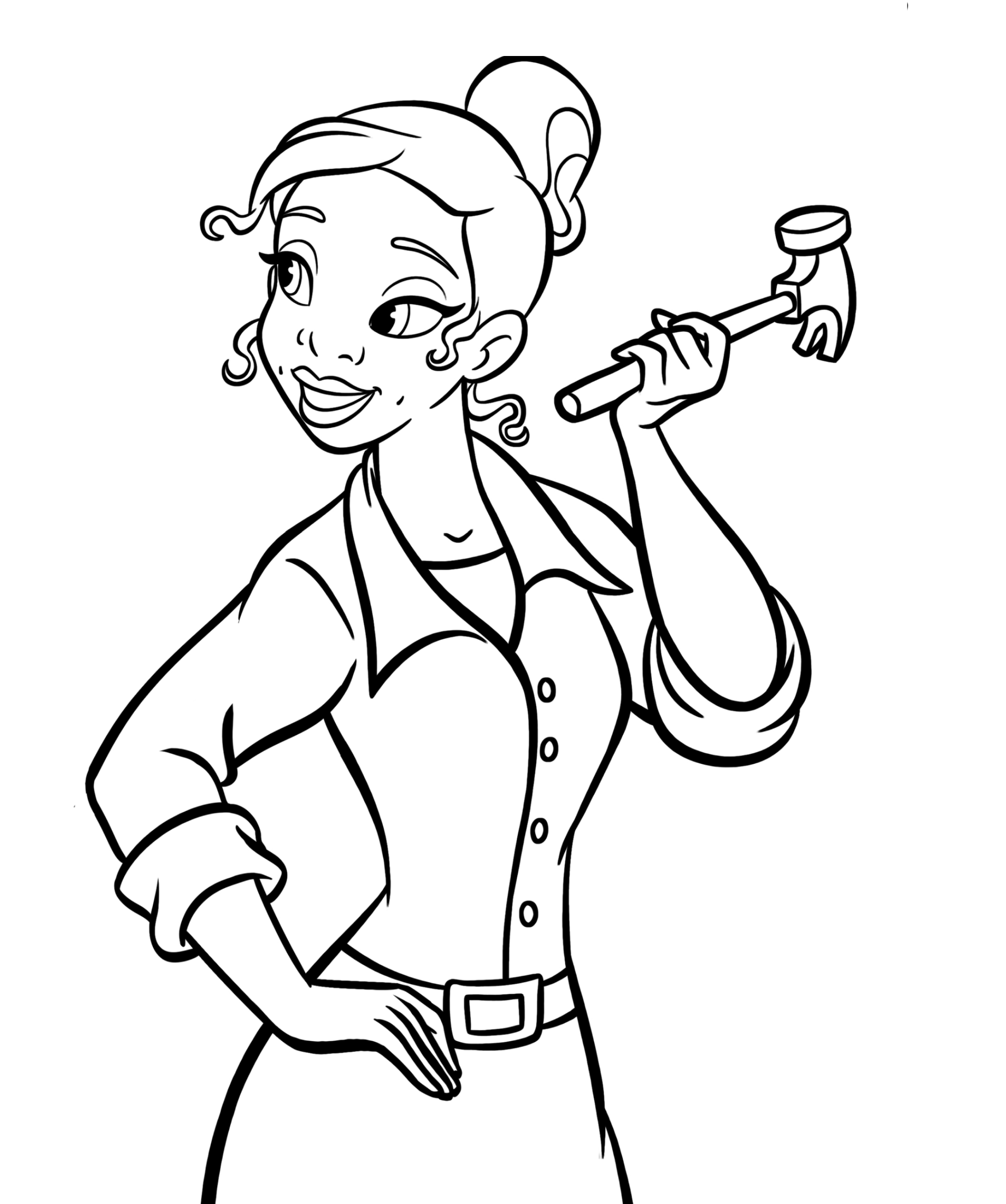 Desenho de Princesas para colorir e imprimir: número 17