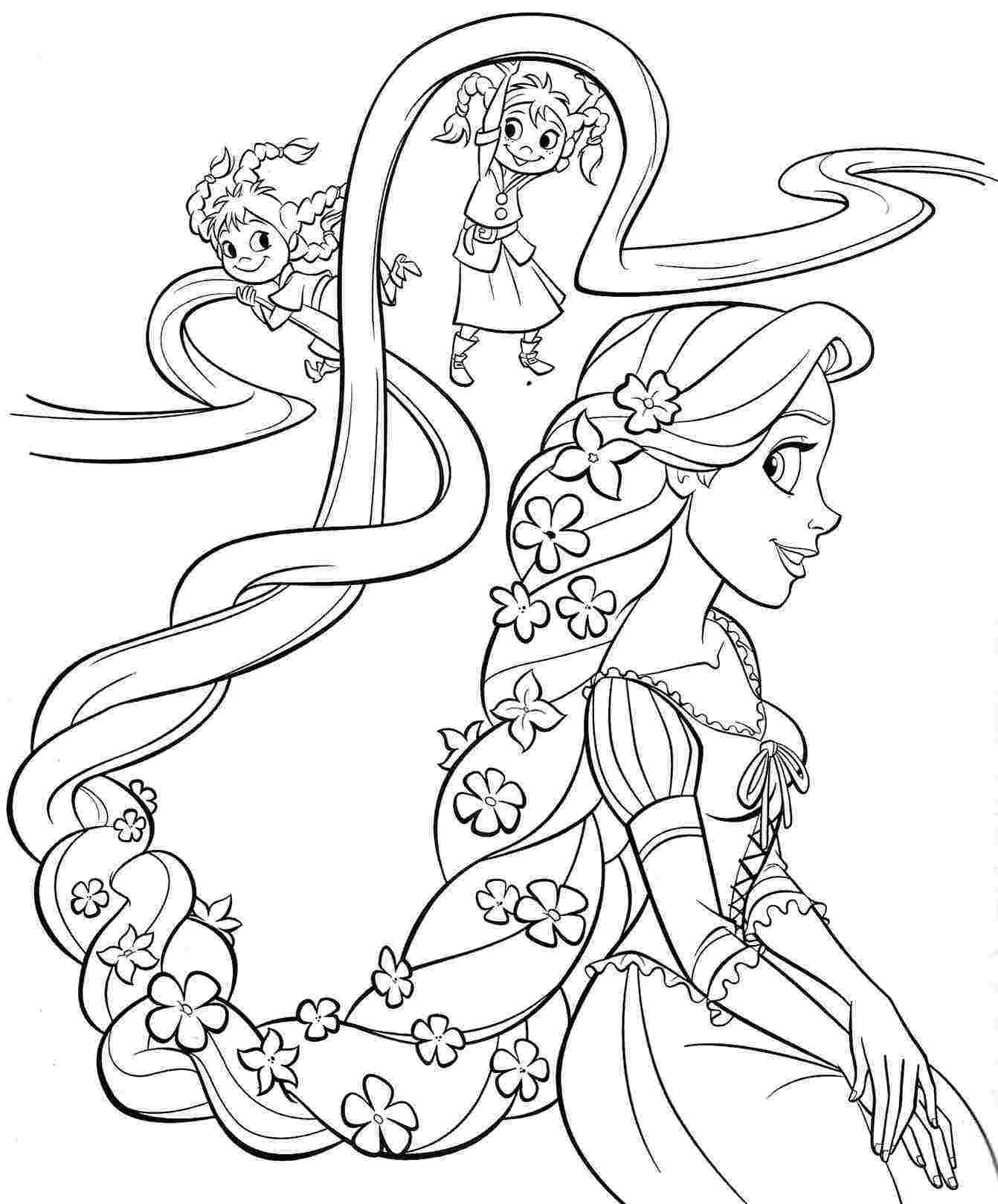 Desenho de Princesas para colorir e imprimir: número 21