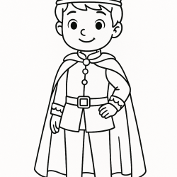 Desenho de Principe para colorir e imprimir: número 3