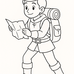 Desenho de Principe para colorir e imprimir: número 4