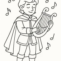 Desenho de Principe para colorir e imprimir: número 5
