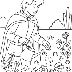 Desenho de Principe para colorir e imprimir: número 6