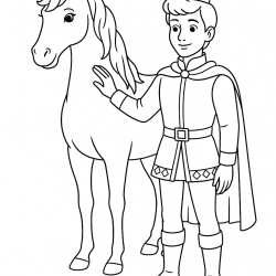 Desenho de Principe para colorir e imprimir: número 10