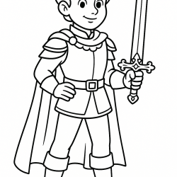 Desenho de Principe para colorir e imprimir: número 12