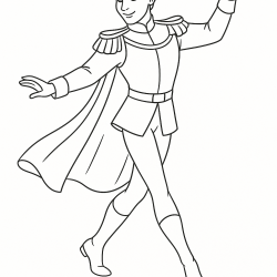 Desenho de Principe para colorir e imprimir: número 14