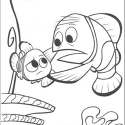 Desenho de Procurando Nemo para colorir e imprimir: número 2
