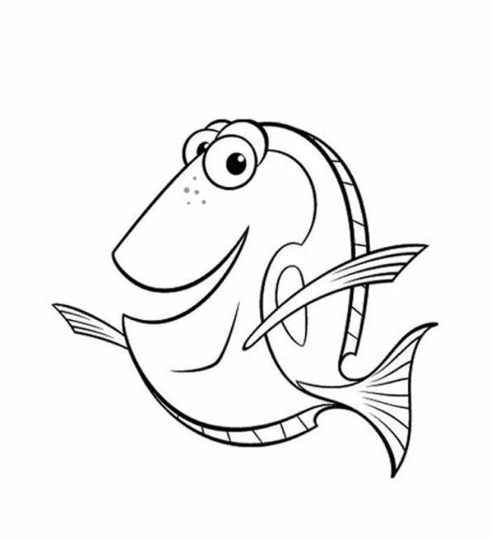 Desenho de Procurando Nemo para colorir e imprimir: número 8