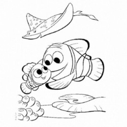 Desenho de Procurando Nemo para colorir e imprimir: número 9
