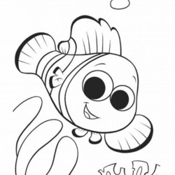 Desenho de Procurando Nemo para colorir e imprimir: número 10