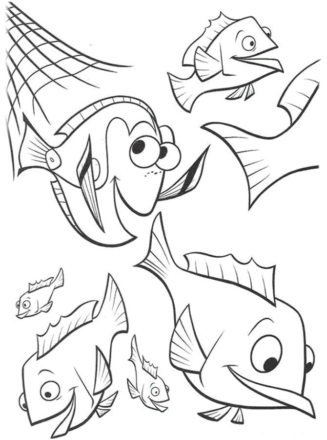Desenho de Procurando Nemo para colorir e imprimir: número 12