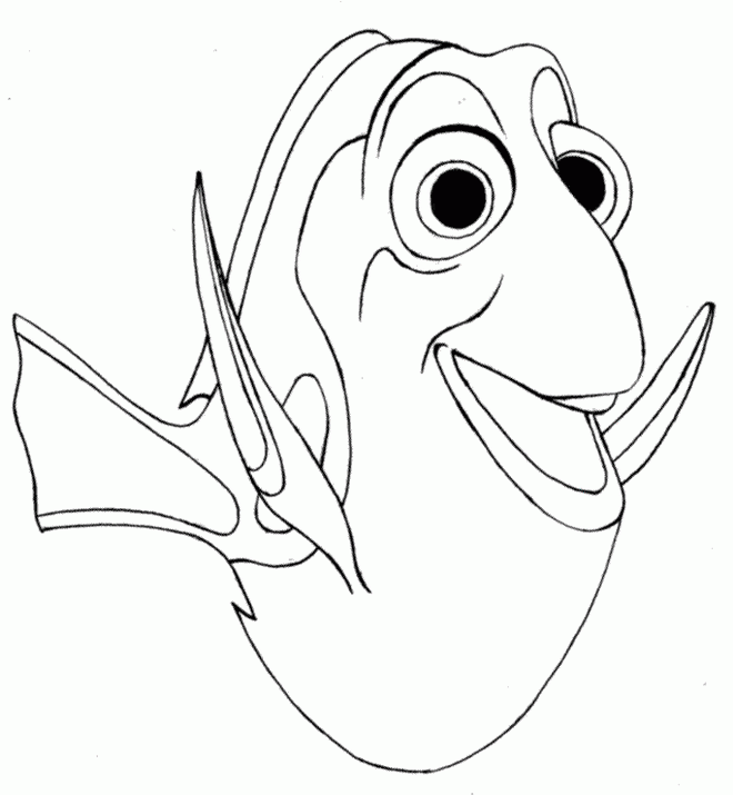 Desenho de Procurando Nemo para colorir e imprimir: número 13